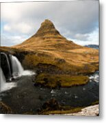 Kirkjufellsfoss Waterfalls Metal Print