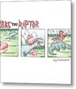 Kobbs The Raptor #1 Metal Print