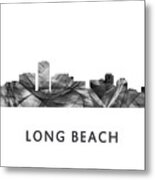 Long Beach California Skyline #1 Metal Print
