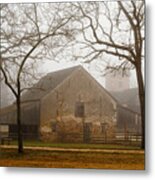 Misty Batsto Horse Barn Metal Print