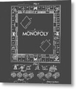 Monopoly Original Patent Art Drawing T-shirt #1 Metal Print