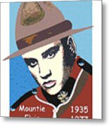 Mountie Elvis #1 Metal Print