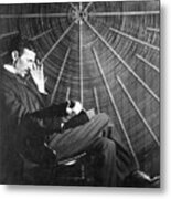 Nikola Tesla #1 Metal Print