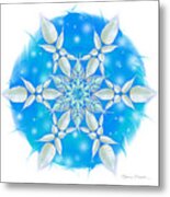 Poinsettia Snowflake #1 Metal Print