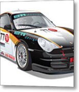 Porsche 996 Gt3 Cup #2 Metal Print