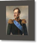 Portrait Of Emperor Nikolai Metal Print