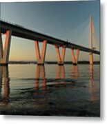 Queensferry Crossing At Sunset #1 Metal Print