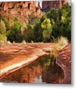 Reflections Of Cathedral Rock #1 Metal Print