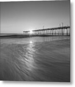 Rise And Shine At Nags Head Pier #1 Metal Print