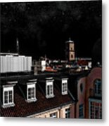 Night Roofs And Windows  Of Copenhagen Metal Print