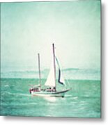 Sailboat In San Francisco Bay #1 Metal Print