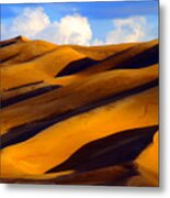 Sand Dune Curves Metal Print