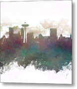 Seattle Washington Skyline #1 Metal Print
