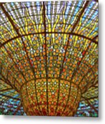 Skylight In Palace Of Catalan Music  #1 Metal Print