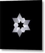 Star From Cubes Metal Print