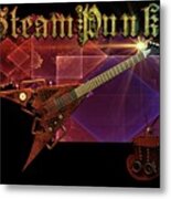 Steampunk Guitar #2 Metal Print