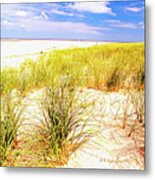 Summer Afternoon On A Beach In Ocean City New Jersey #1 Metal Print