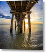 Sunrise Naples Pier Florida #1 Metal Print