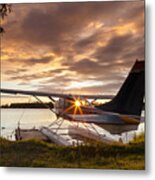 Sunset At Lake Hood #1 Metal Print