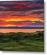 Sunset Lake Myvatn #2 Metal Print