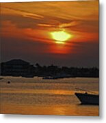 1- Sunset Over The Intracoastal Metal Print