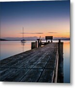 The Jetty To Sunset Metal Print
