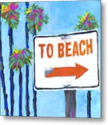 To The Beach #1 Metal Print