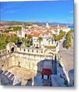 Town Of Trogir Rooftops And Landmarks View #1 Metal Print