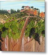 Tuscany Italy Wine Vineyard #1 Metal Print