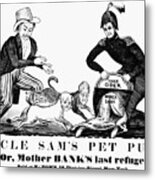 Uncle Sam Cartoon, 1840 #1 Metal Print