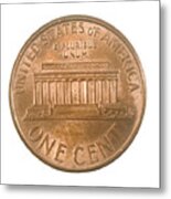 Us One Penny Coin One Cent #1 Metal Print