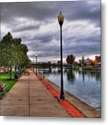 View Of Delaware Bridge At Erie Canal Harbor #1 Metal Print