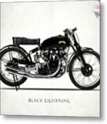 Vincent Black Lightning #1 Metal Print