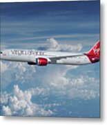 Virgin Atlantic Dreamliner Metal Print