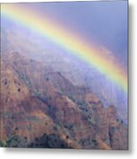 Waimea Canyon Rainbow #1 Metal Print