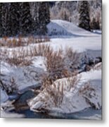 Wasatch Mountains In Winter #1 Metal Print