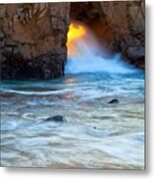 Water And Fire Metal Print