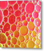 Water And Oil Bubbles #1 Metal Print