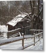 Winter Barn #1 Metal Print