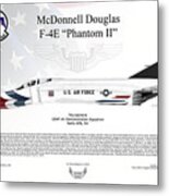 Mcdonnell Douglas F-4e Phantom Ii Thunderbird #11 Metal Print