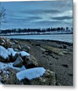 Sunset Over Obear Park In Snow #11 Metal Print