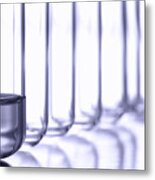 Laboratory Test Tubes In Science Research Lab #14 Metal Print