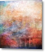 15b Abstract Sunrise Digital Landscape Painting Metal Print