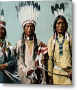 1900 Apache Indian Warriors Metal Print