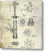 1903 Beer Tap Patent Metal Print