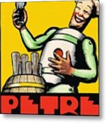 1930 Audenaerde Petre Devos Beer Advert Retro Style Metal Print