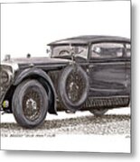 1930 Bentley Blue Train Coupe Metal Print