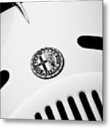 1931 Alfa Romeo 6c 1750 Gran Sport Aprile Spider Corsa Emblem -3693bw Metal Print