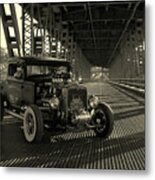 1931 Nash Coupe Rat Rod Metal Print