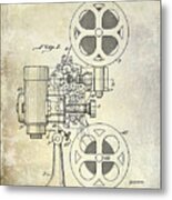 1936 Movie Projector Patent Metal Print